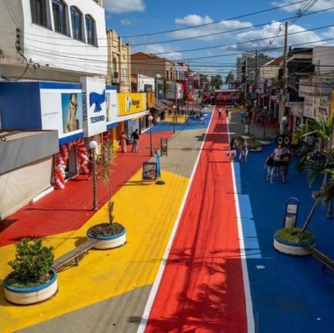 Prefeitura de Ourinhos revitalizou o calçadão da rua Paraná