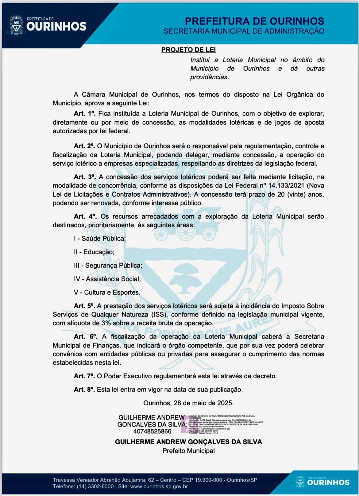 Prefeito propõe Loteria Municipal enquanto famílias sofrem com vício em apostas