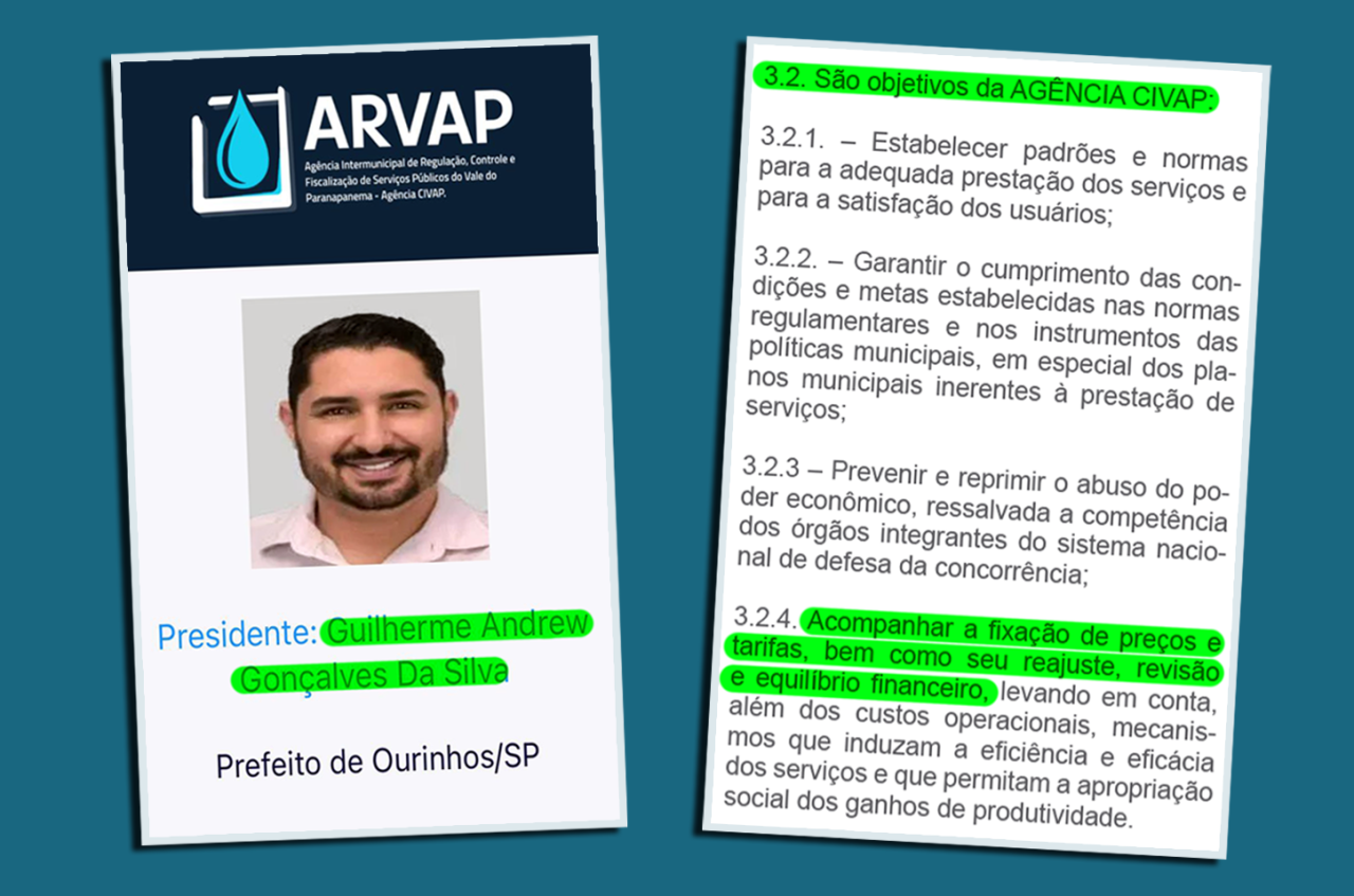 Guilherme mente mais uma vez e tenta enganar o povo sobre a tarifa de água em Ourinhos