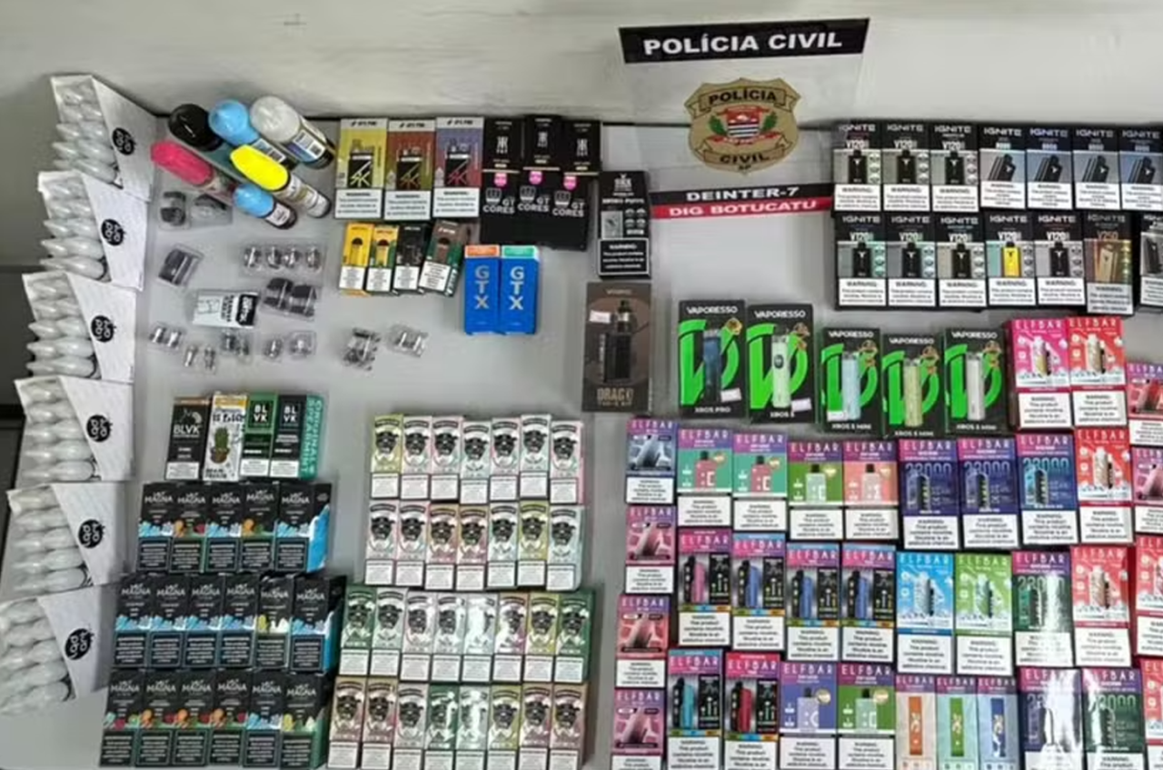 Polícia apreende carga de cigarros eletrônicos ilegais em Botucatu