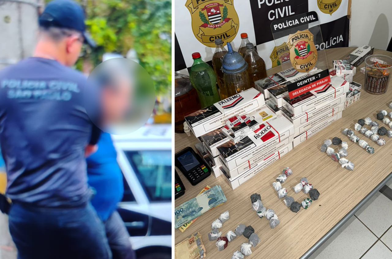 Polícia Civil prende proprietário e interdita bar usado como ponto de venda de drogas no centro de Piraju
