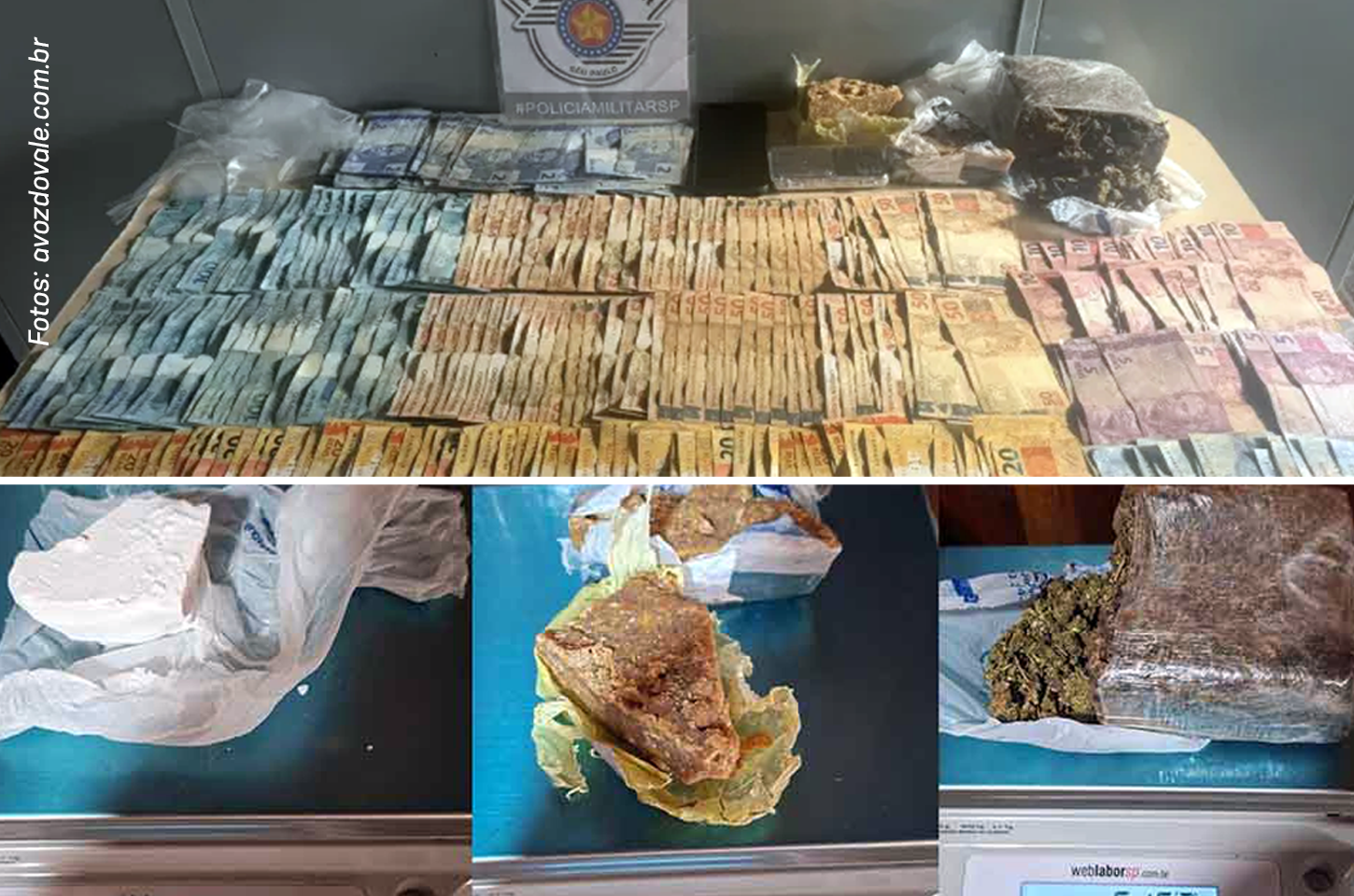 Homem é preso com drogas e quase R$ 10 mil após fuga em Cerqueira César