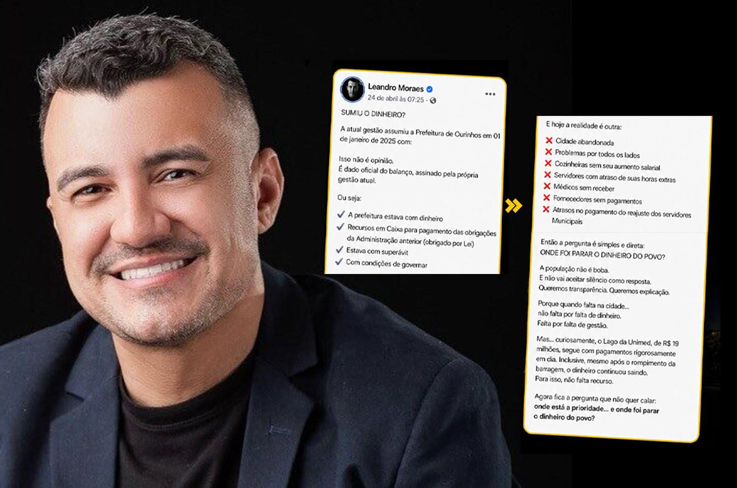 Leandro Moraes, ex-secretário de Finanças de Guilherme Gonçalves, desmonta discurso sobre 