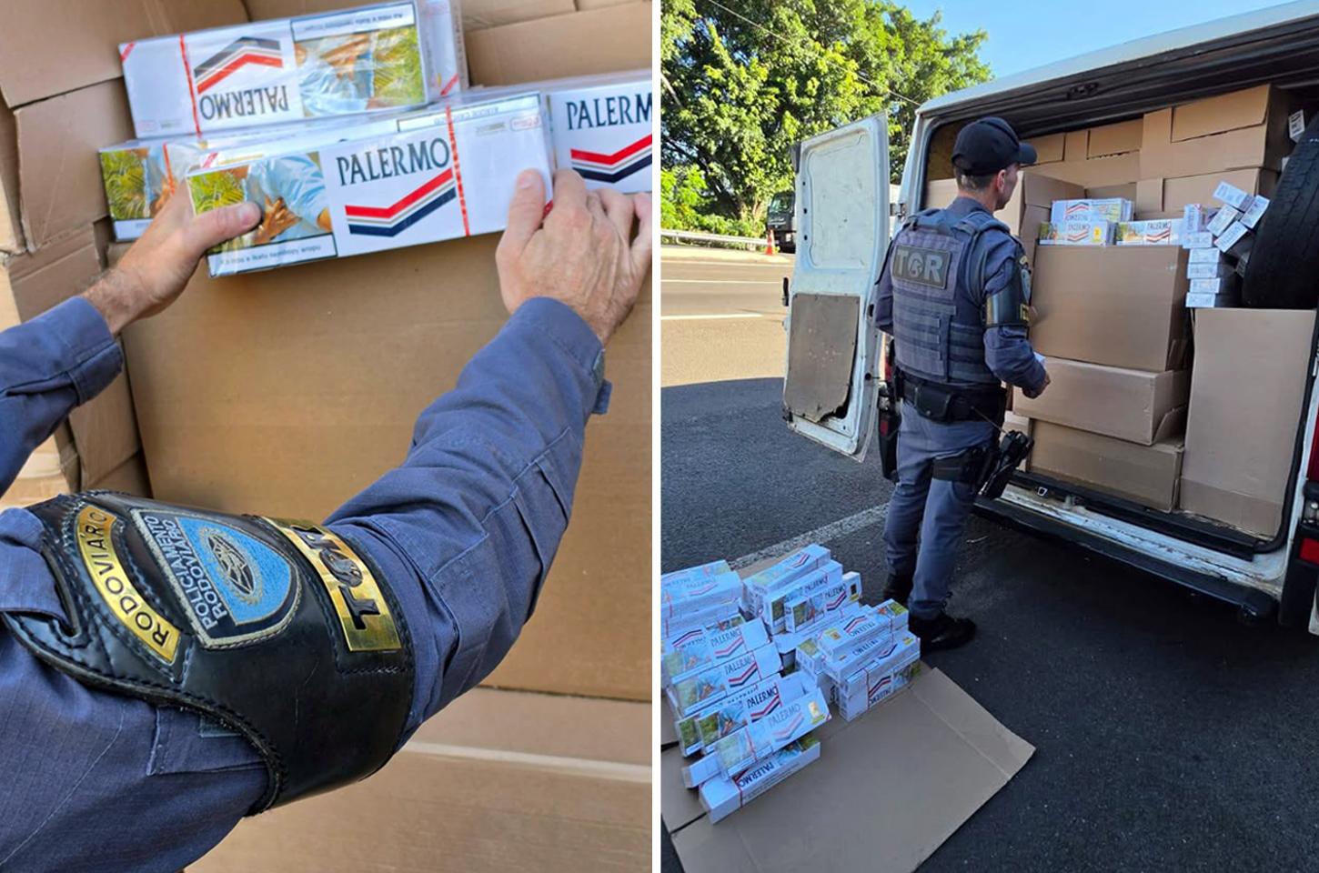 Polícia flagra carga com 45 mil maços de cigarros e prende motorista em Garça