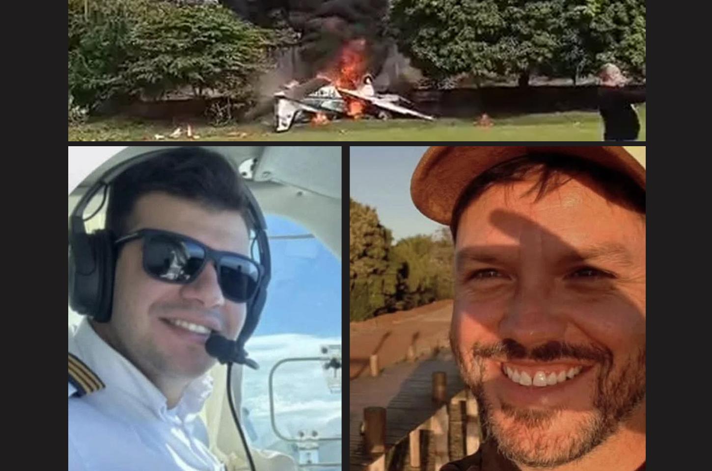 Queda de avião em Marília deixa dois mortos e um ferido