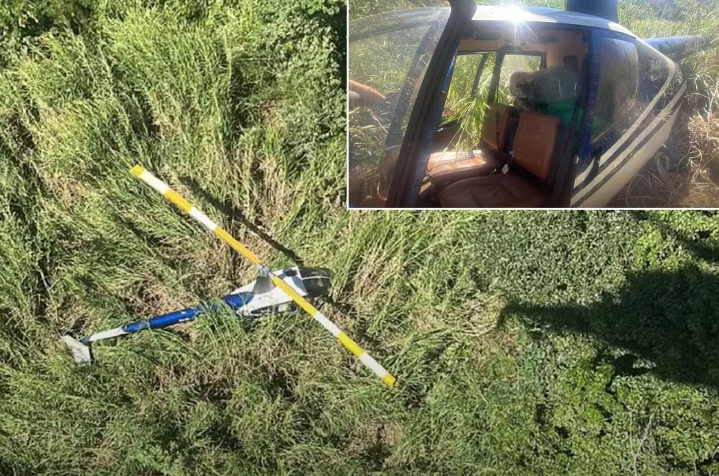 Helicóptero com 288 kg  de cocaína é interceptado após perseguição aérea que terminou em Salto Grande