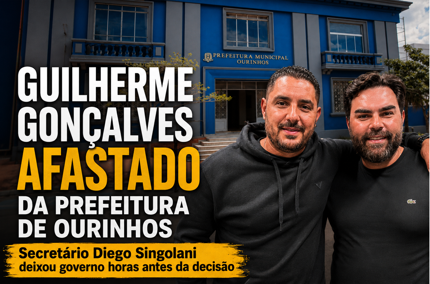 Justiça afasta Guilherme Gonçalves da Prefeitura de Ourinhos