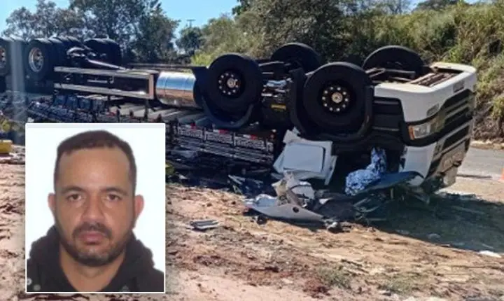 Caminhoneiro morre após capotamento em curva na estrada de Itaporanga