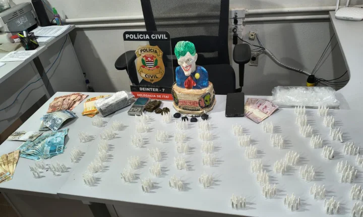 Operação da Polícia Civil  prende suspeito e apreende  drogas e dinheiro em Itaí